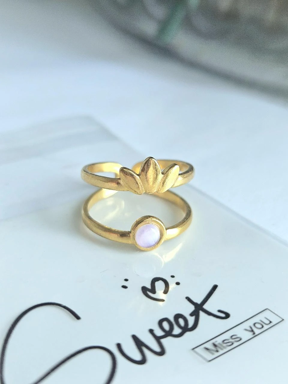 Bague en acier inoxydable tendance – photo 3